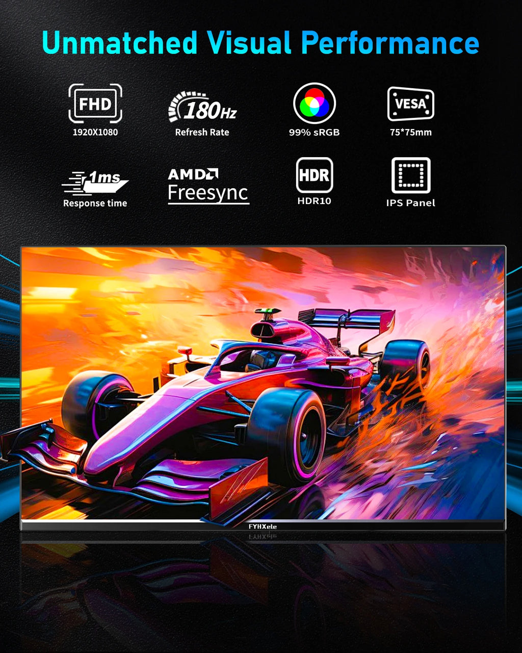 Gaming Monitor 24Inch 180Hz