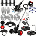 Cordless Lawn Trimmer  Edger Mower Brush Cutter Weed Cutter for Garden and Yard Lawn