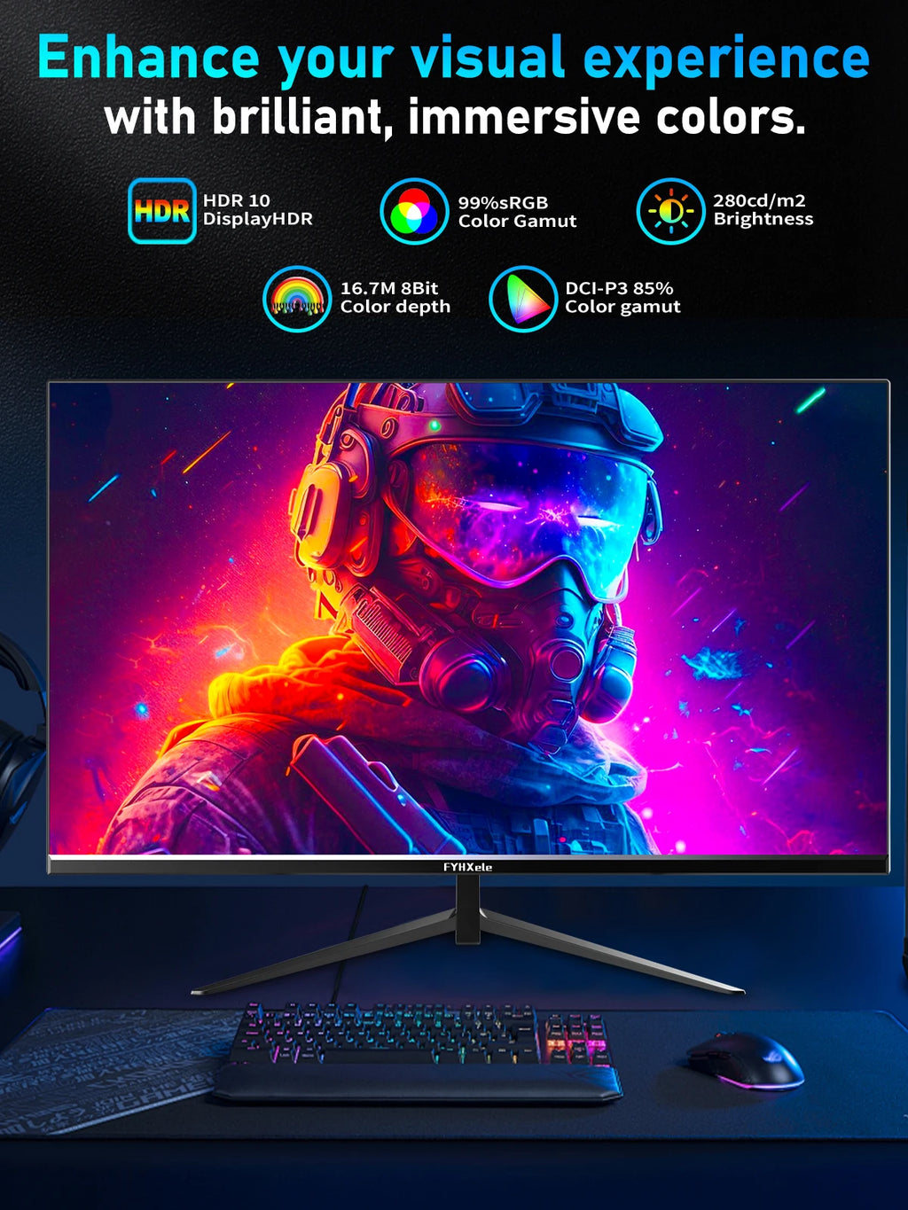 Gaming Monitor 24Inch 180Hz