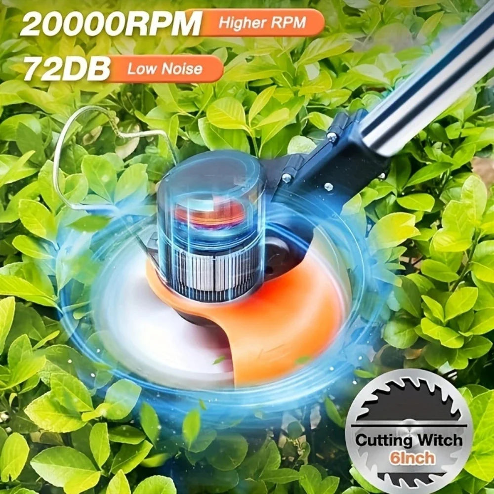Cordless Lawn Trimmer  Edger Mower Brush Cutter Weed Cutter for Garden and Yard Lawn