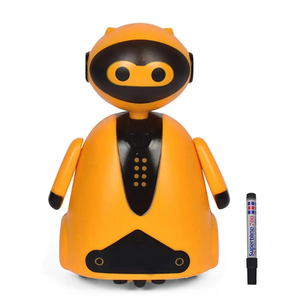 Electric Inductive Robot Toy Creative Originalelectric Robot Car Line Follower Magic Pen Toy Follow Any Line You Draw Kids Gifts