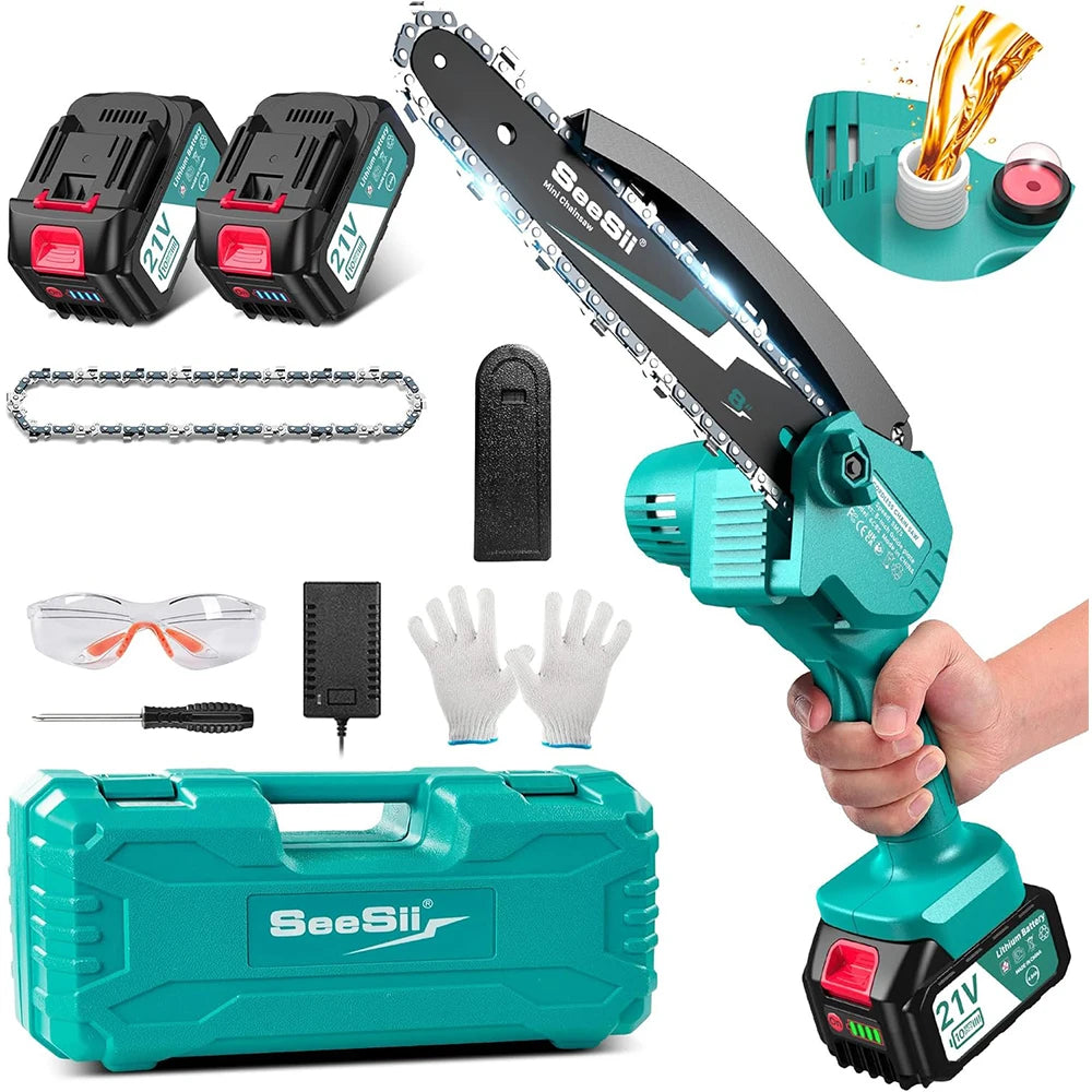 8 Inch Electric Chainsaw Wood Cutter Pruning Power Tool For Makita 18V Battery pin