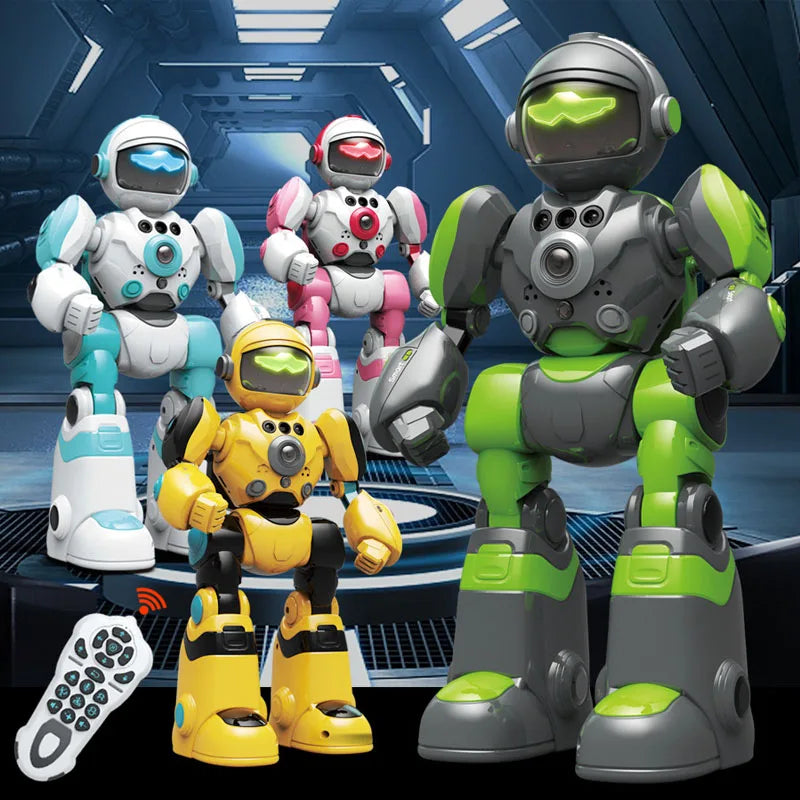 Remote Control Toy Robot Intelligent Voice Dance Command Light Music