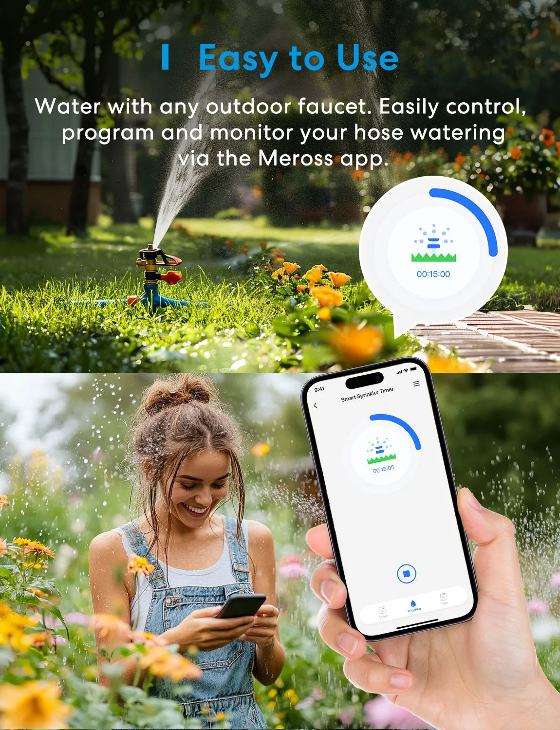 Smart Sprinkler / Faucet Timer with Brass with Tracking & Alerts Function