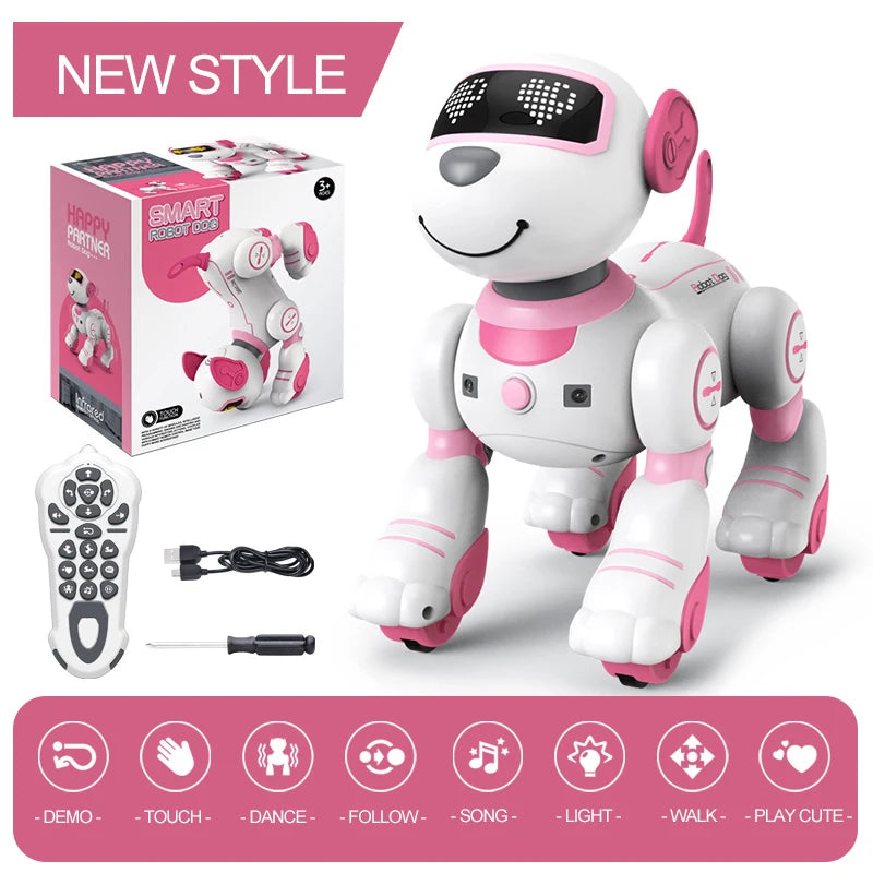 Robot Stunt Dog Voice Command Programmable Touch-sense Music