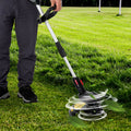 Electric Weed Wacker, Trimmer and Lawn Edger with Adjustable Length and 3 Blades