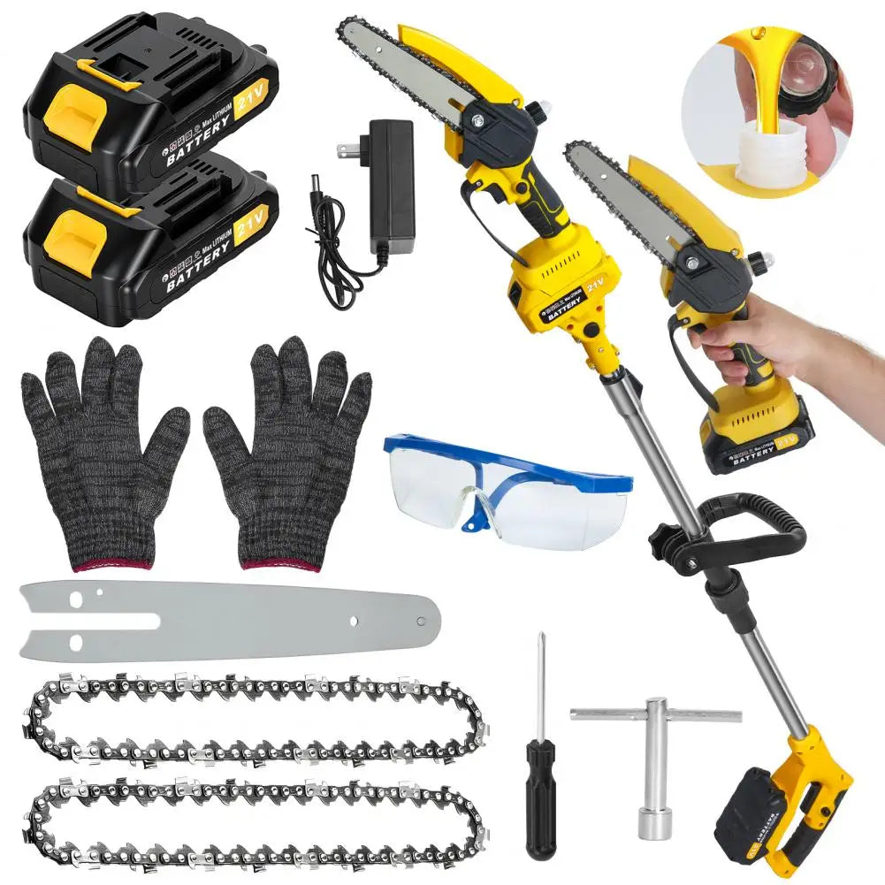 2 in 1 Cordless Pole Saw & Mini Chainsaw