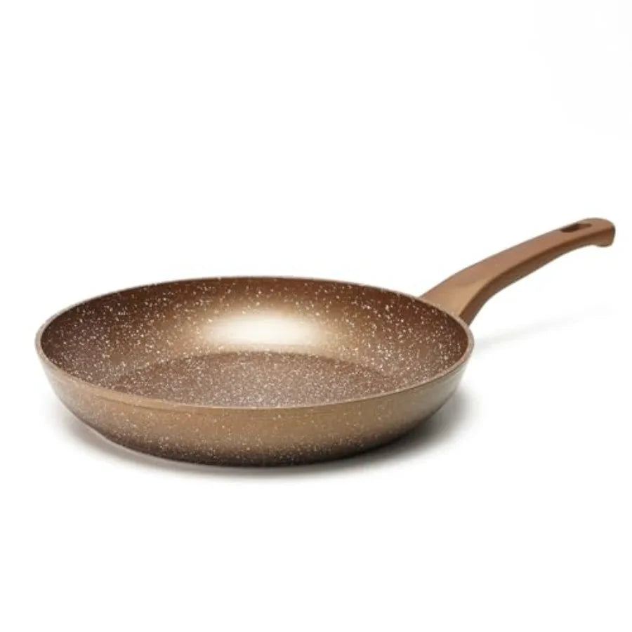 Nonstick Egg Pan for Kitchen Use, Stone-Coated Aluminum, Black, PFOA-Free and Induction Compatible