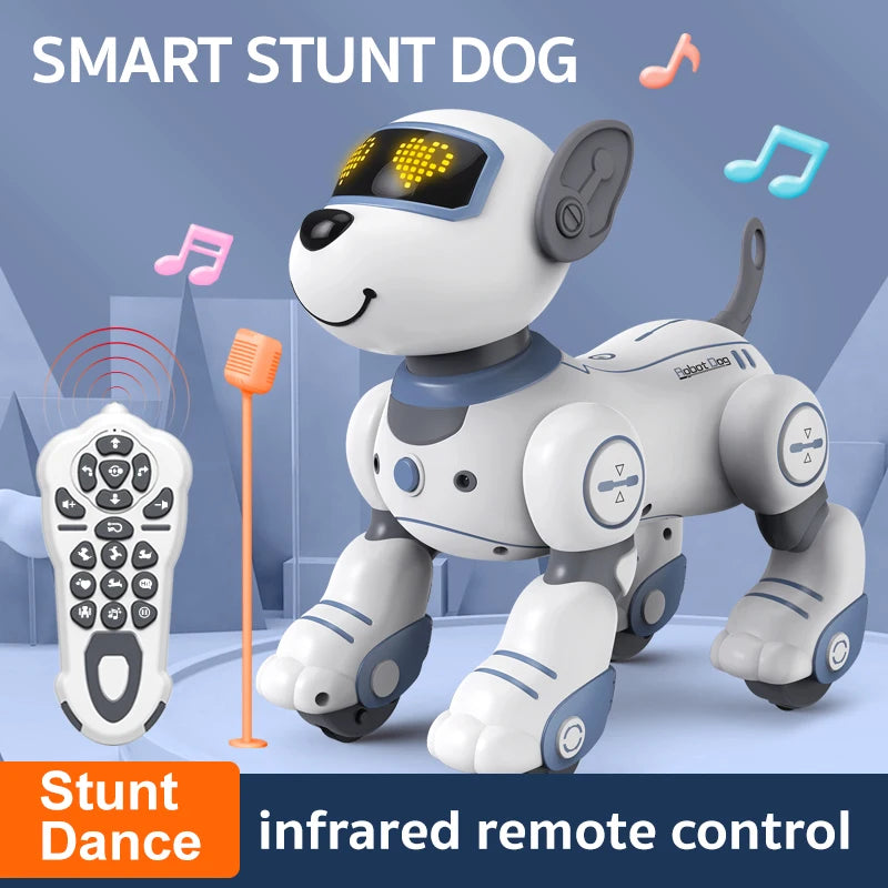 Robot Stunt Dog Voice Command Programmable Touch-sense Music