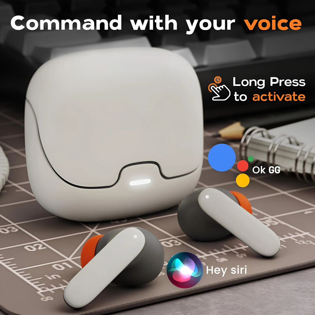 TWS Wireless Earphones  Dual Microphone ENC Noise Cancelling