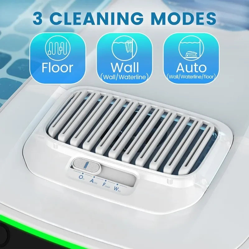 Cordless Robotic Pool Vacuum Cleaner with Wall Climbing