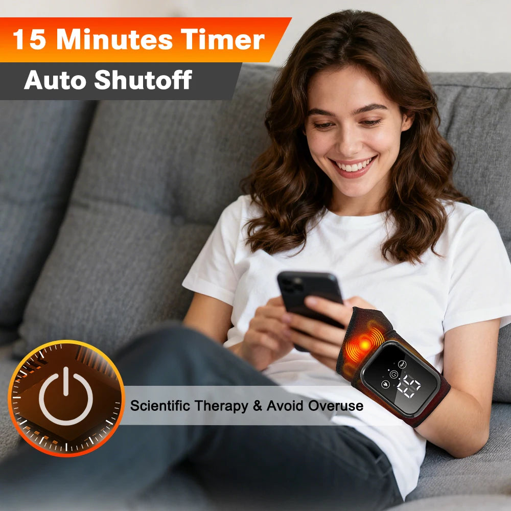 Electric Heating Wrist Brace Massager