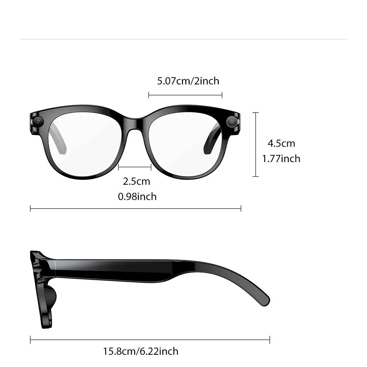 SENBONO 2026 New AI Smart Glasses with 2MP/5MP/8MP Camera 1080P 4K Videos Smart Glasses AI Voice AI Photo Recognition/Translation Wireless Calling Music Control Sunglasses