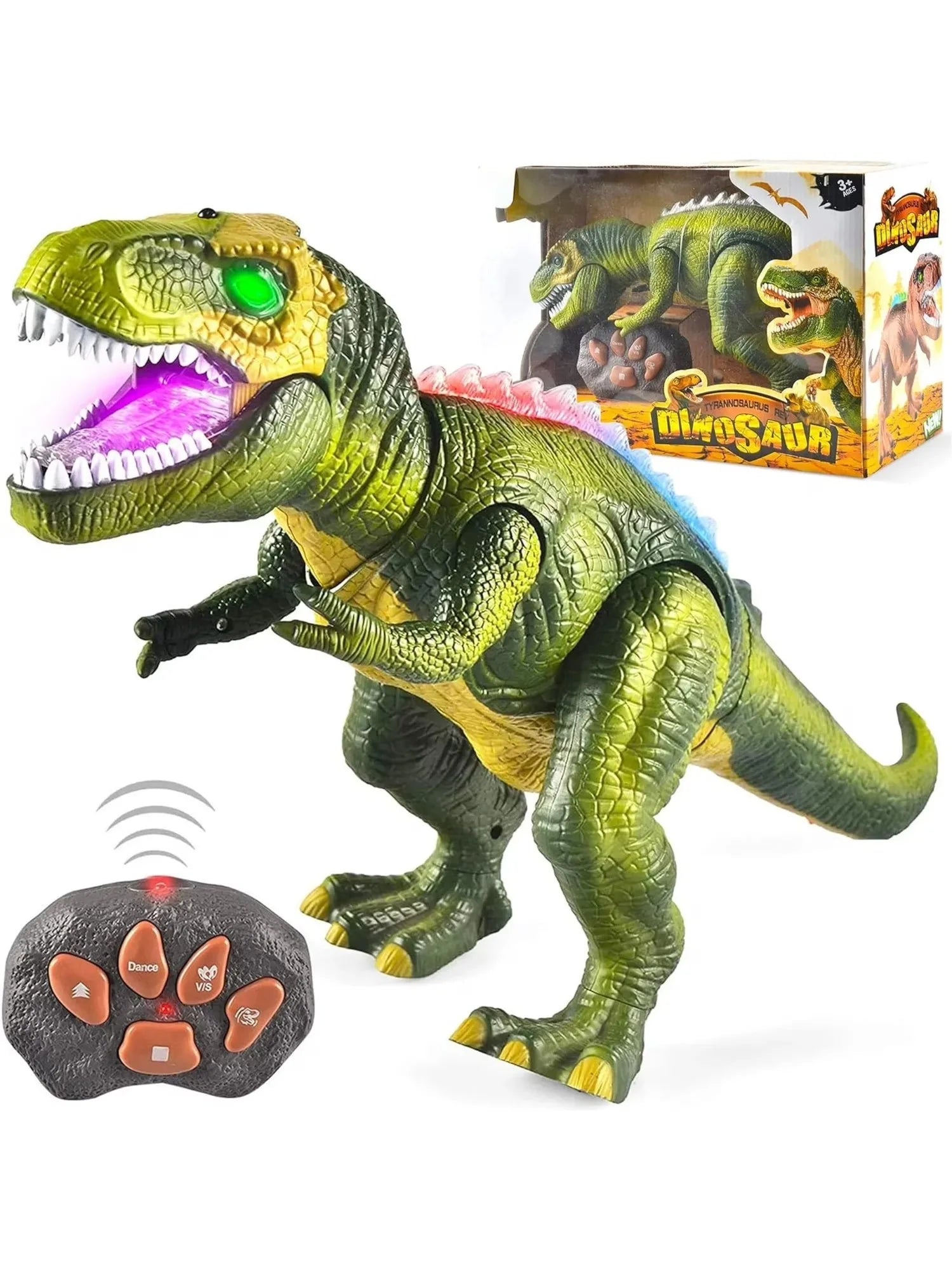 Joyfy Remote Control Walking T Rex Dinosaur Robot Toy