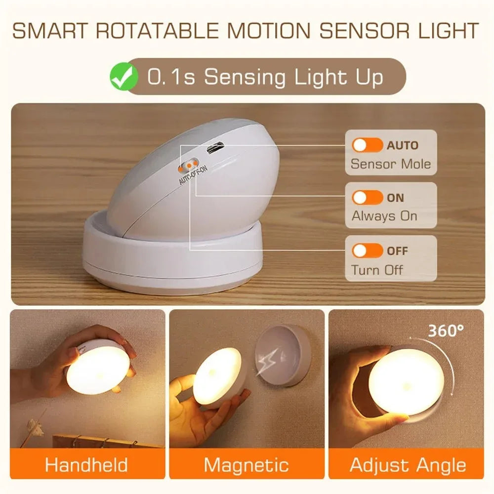 Motion Sensor Round Led Light