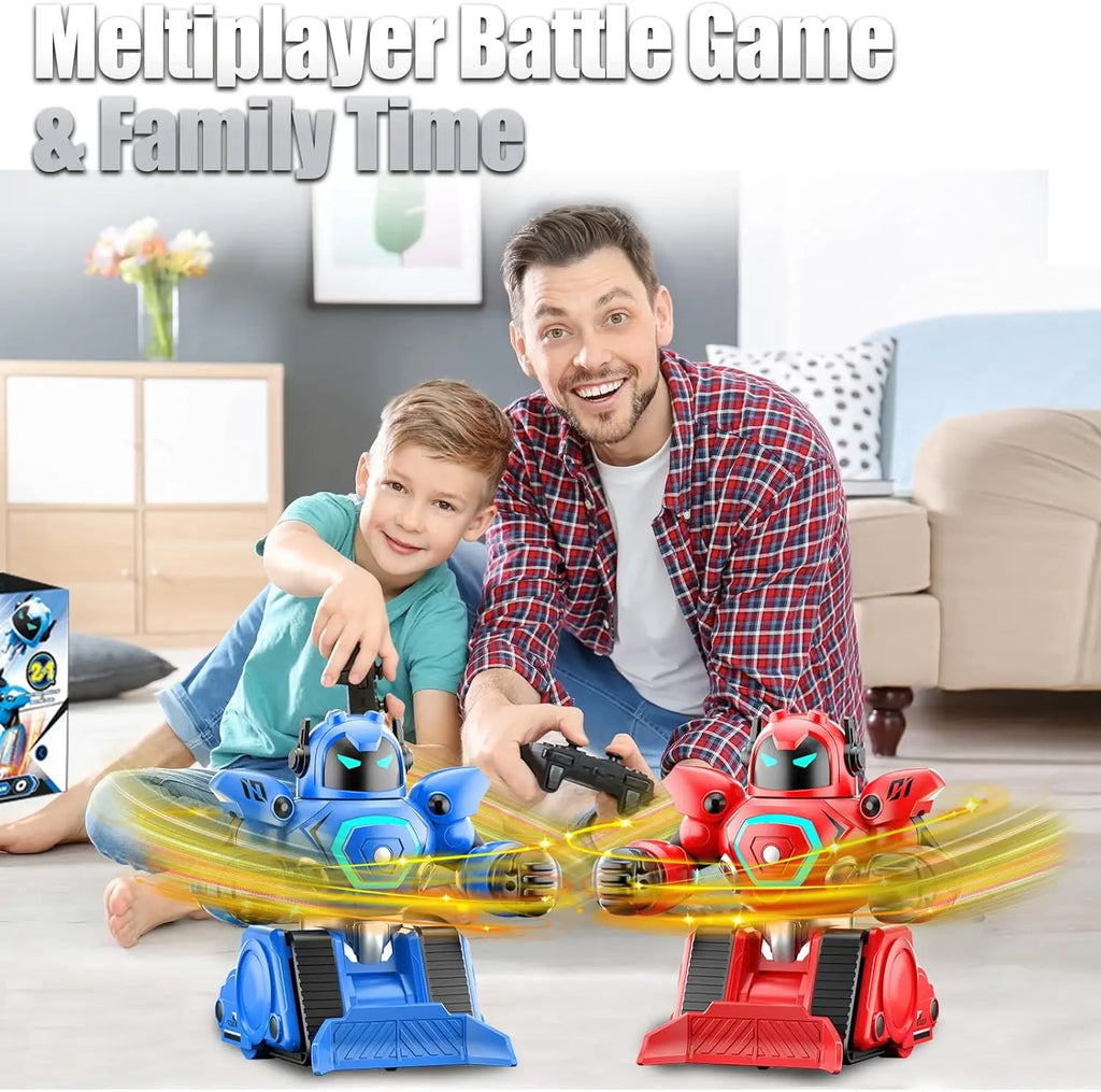 Interactive Remote Control Football Fighting Robots