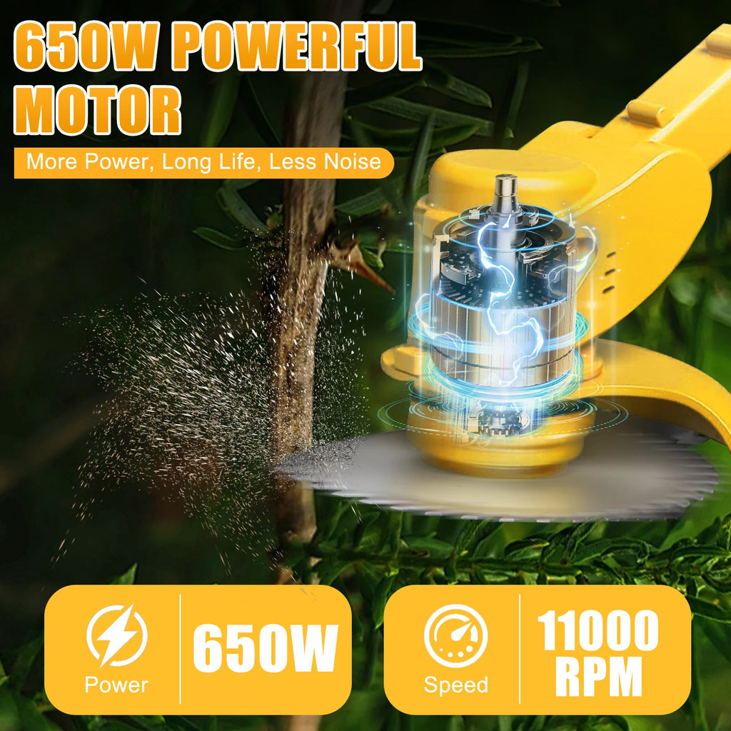 Cordless Grass Trimmer  21V With 2x24V  650W Brush Cutter 18000 RPM
