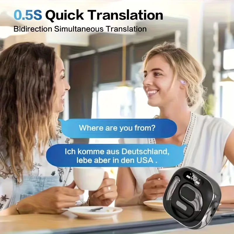 Sports Wireless Headphones AI Translator Earbuds In-Ear Noise Reduction Microphone