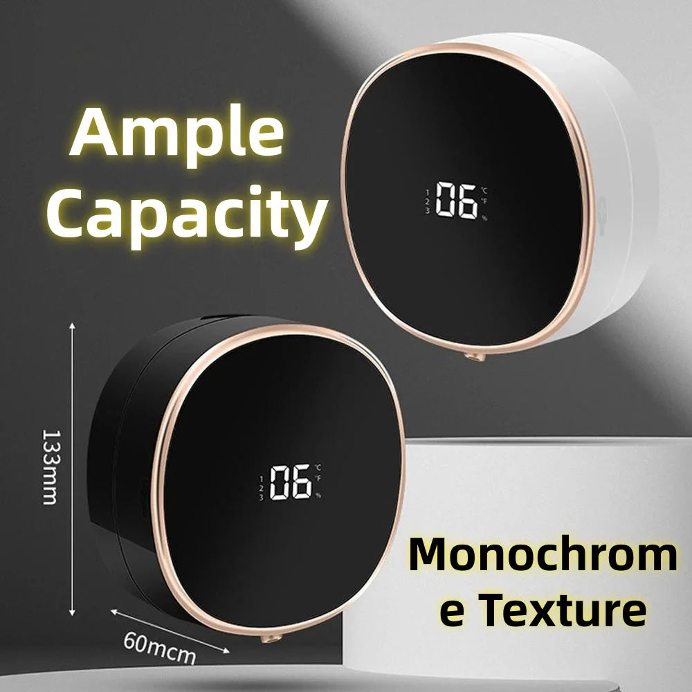 Automatic Touchless Foam Soap Dispenser Wall-Mounted Rechargeable with Digital Display