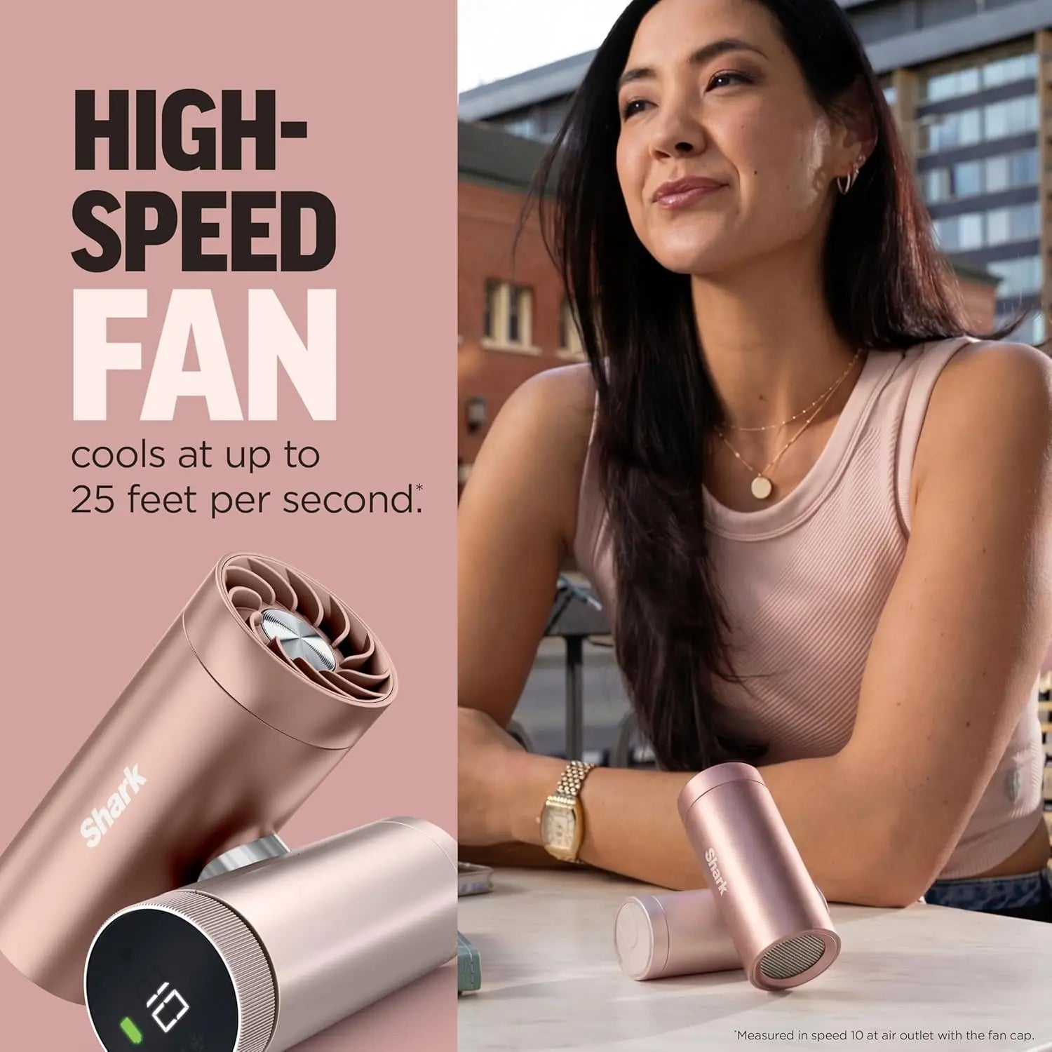 The Only 3-in-1 Personal Cooling System with Fan, InstaChill Cooling Plate & Dry-Touch Mist – Portable, Handheld, Drops Skin