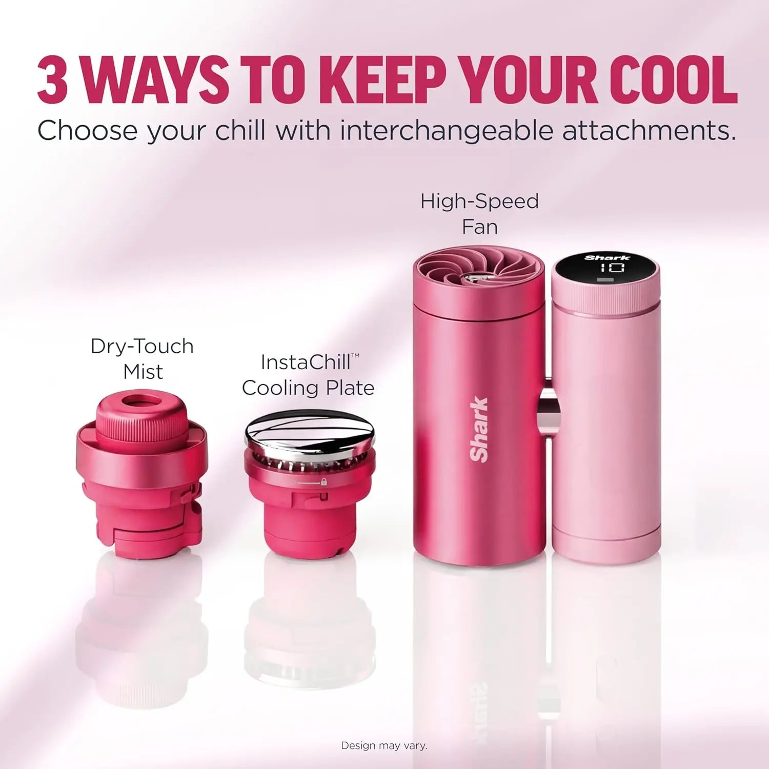 The Only 3-in-1 Personal Cooling System with Fan, InstaChill Cooling Plate & Dry-Touch Mist – Portable, Handheld, Drops Skin