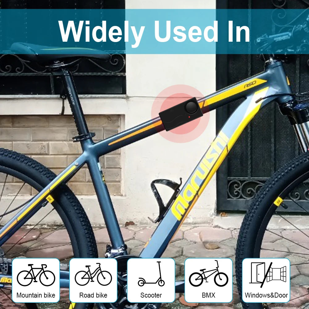 Bike Alarm With Remote Control Anti-Theft Alarm System