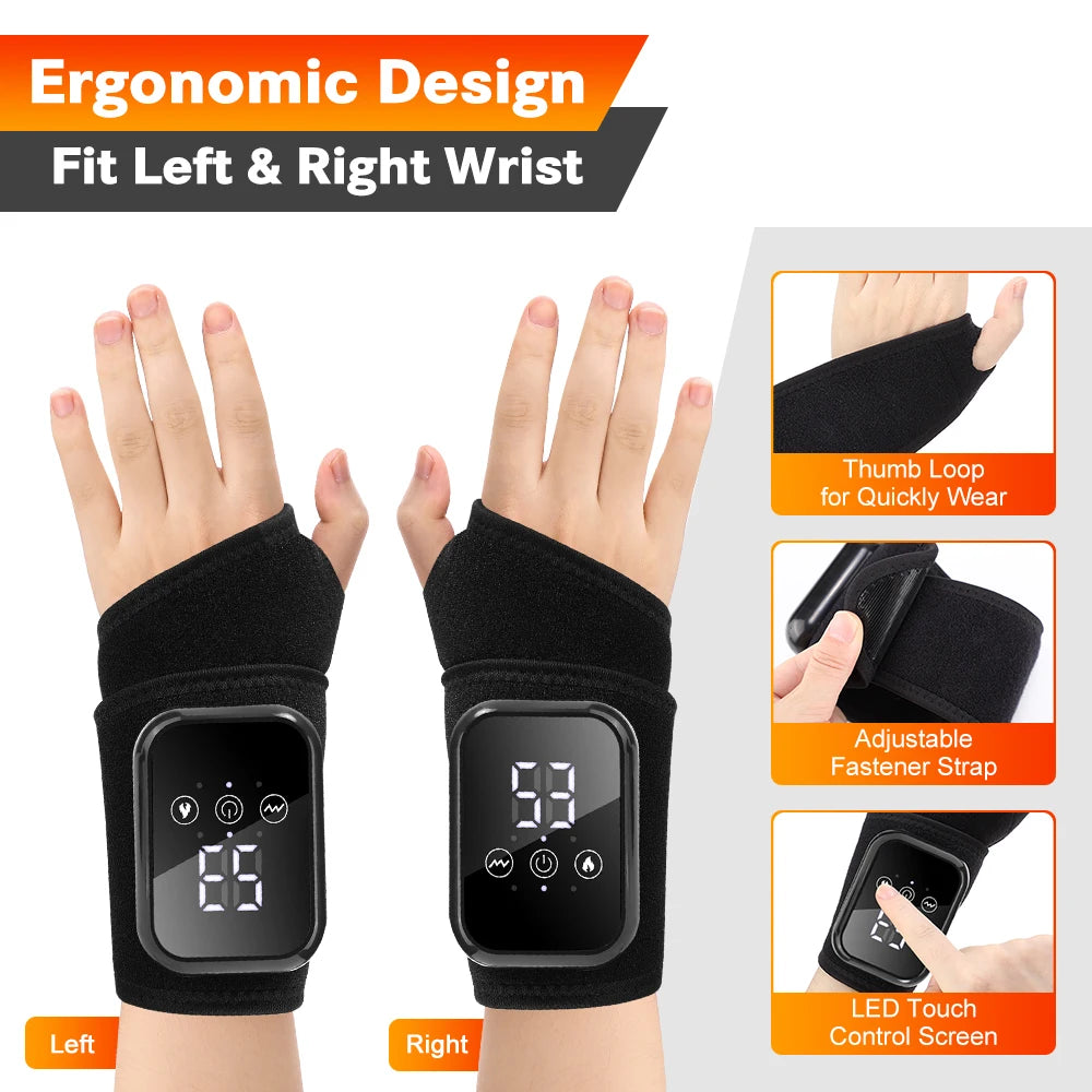 Electric Heating Wrist Brace Massager