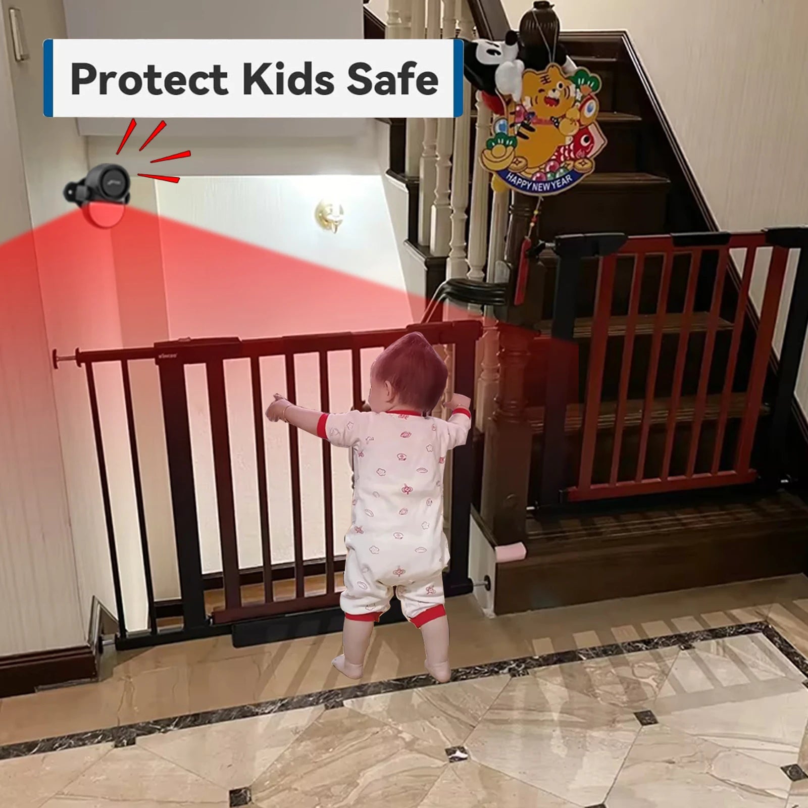 Motion Sensor Security Alarm with Remote Control Home