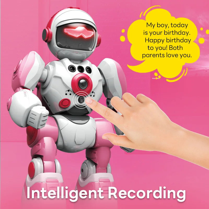 Remote Control Toy Robot Intelligent Voice Dance Command Light Music