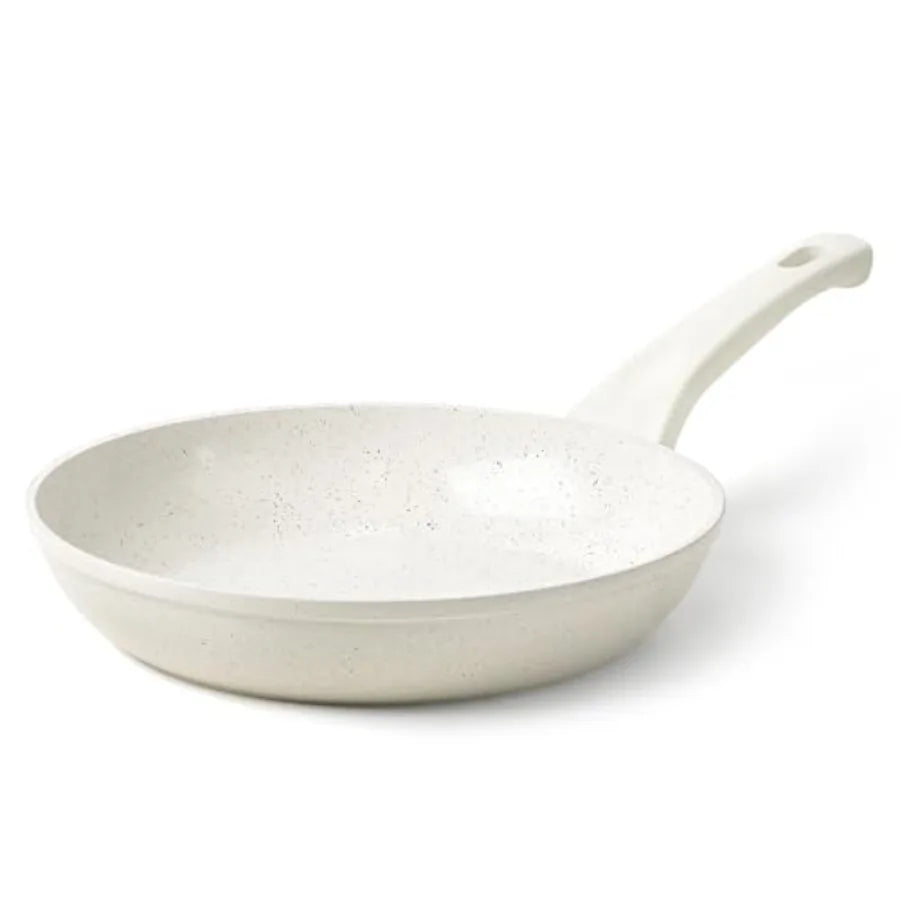 Nonstick Egg Pan for Kitchen Use, Stone-Coated Aluminum, Black, PFOA-Free and Induction Compatible