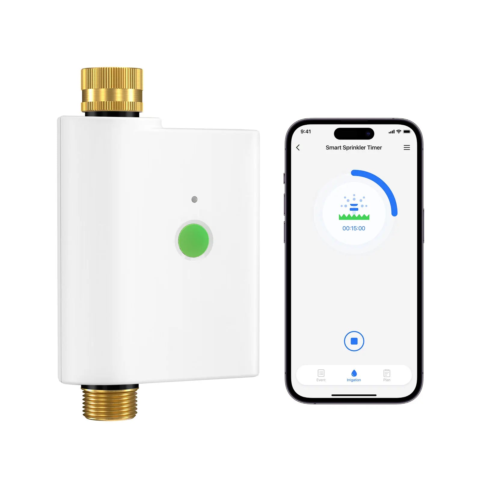 Smart Sprinkler / Faucet Timer with Brass with Tracking & Alerts Function