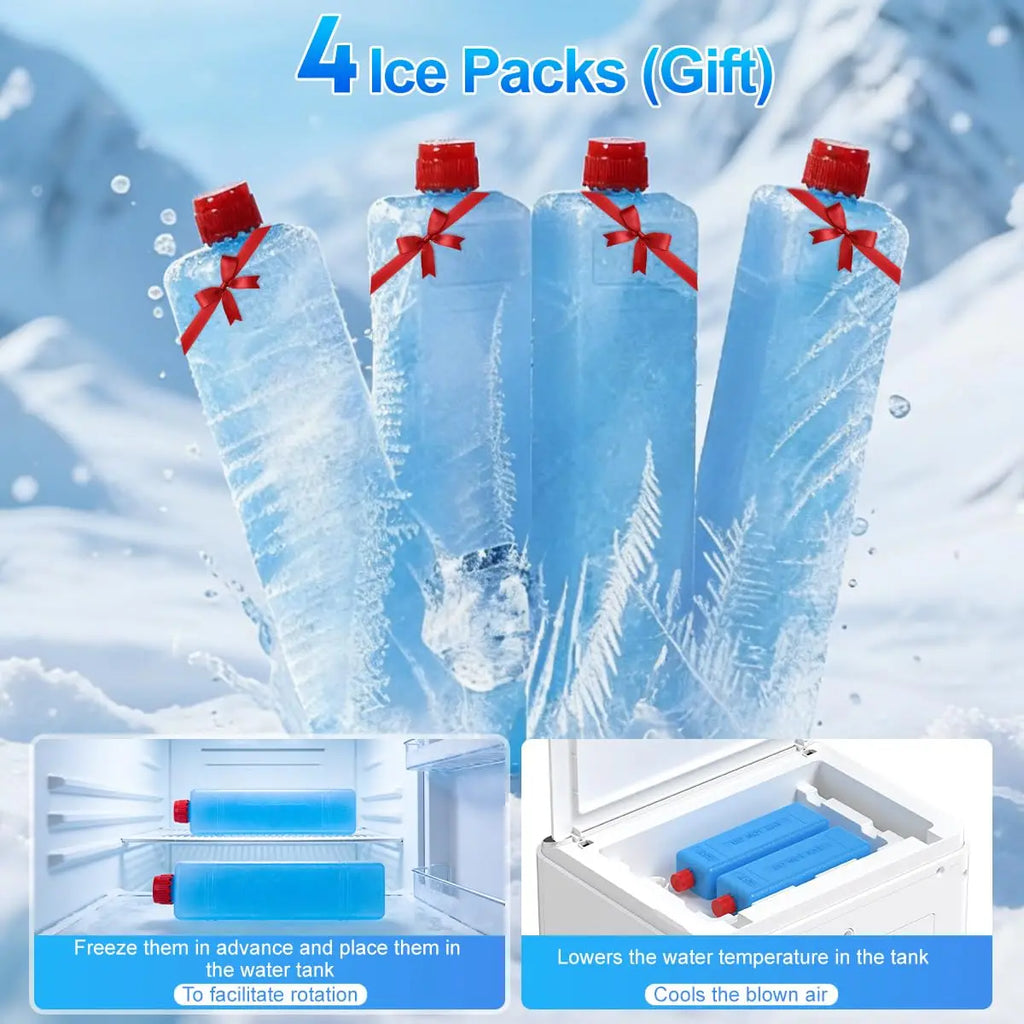 Portable Air Conditioner — 3-in-1 Evaporative Air Cooler (3 Modes, 3 Fan Speeds), 8-Liter Large-Capacity Water Tank