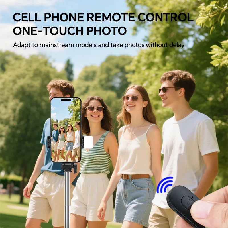 Scalable Phone Selfie Stick With Built-in Fill Light  Professional Live Stream