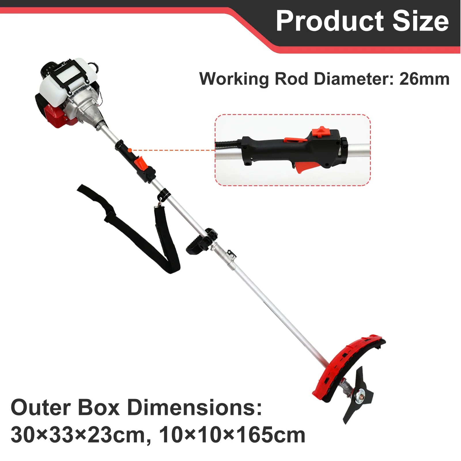 4-Stroke Gas Cordless Weed Wacker 15lb Light High-Power for Lawns and Garden Care