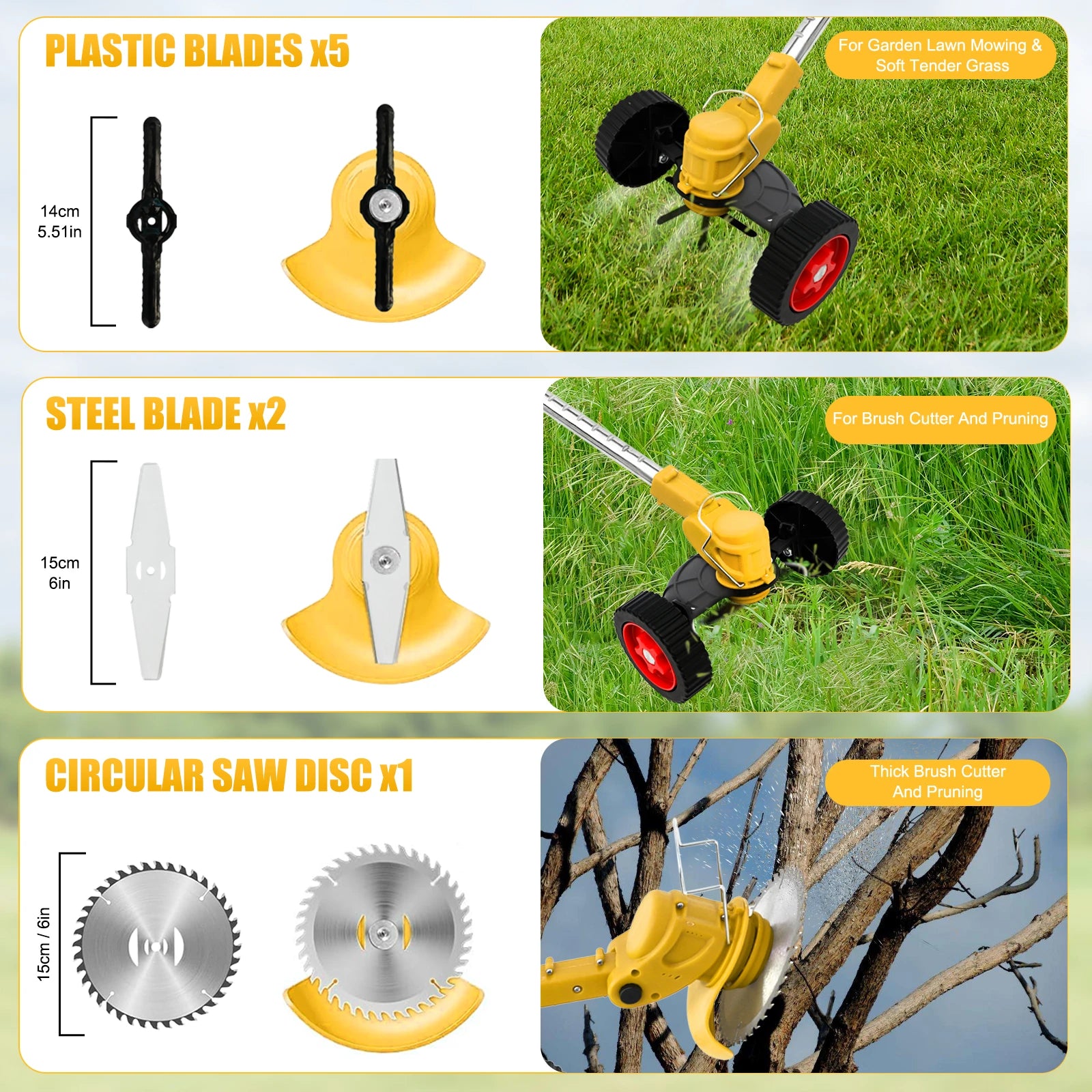 Cordless Grass Trimmer  21V With 2x24V  650W Brush Cutter 18000 RPM