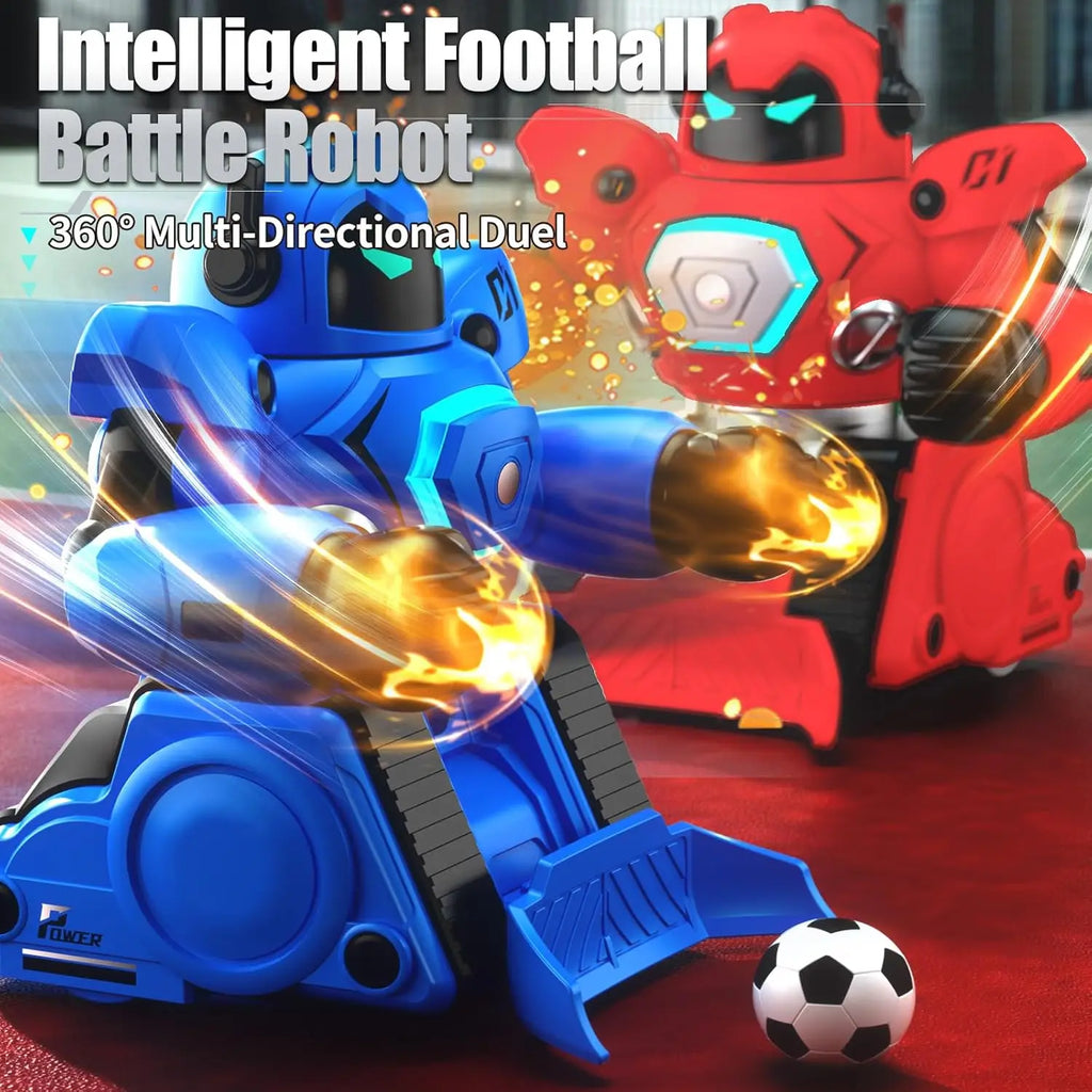 Interactive Remote Control Football Fighting Robots