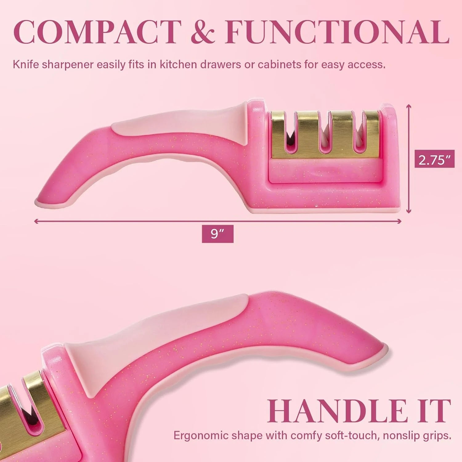 3-Stage Professional Kitchen Knife Sharpener