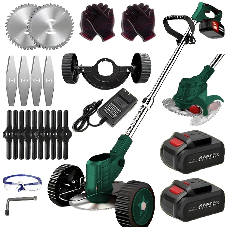 Cordless Lawn Trimmer  Edger Mower Brush Cutter Weed Cutter for Garden and Yard Lawn