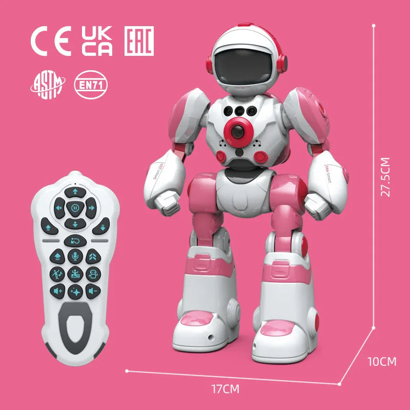 Remote Control Toy Robot Intelligent Voice Dance Command Light Music