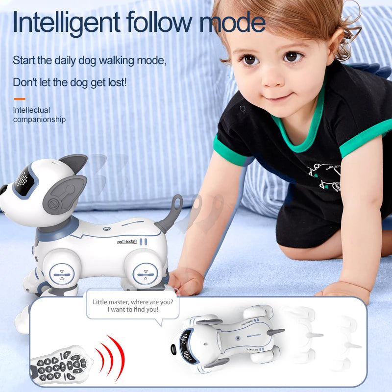 Robot Stunt Dog Voice Command Programmable Touch-sense Music