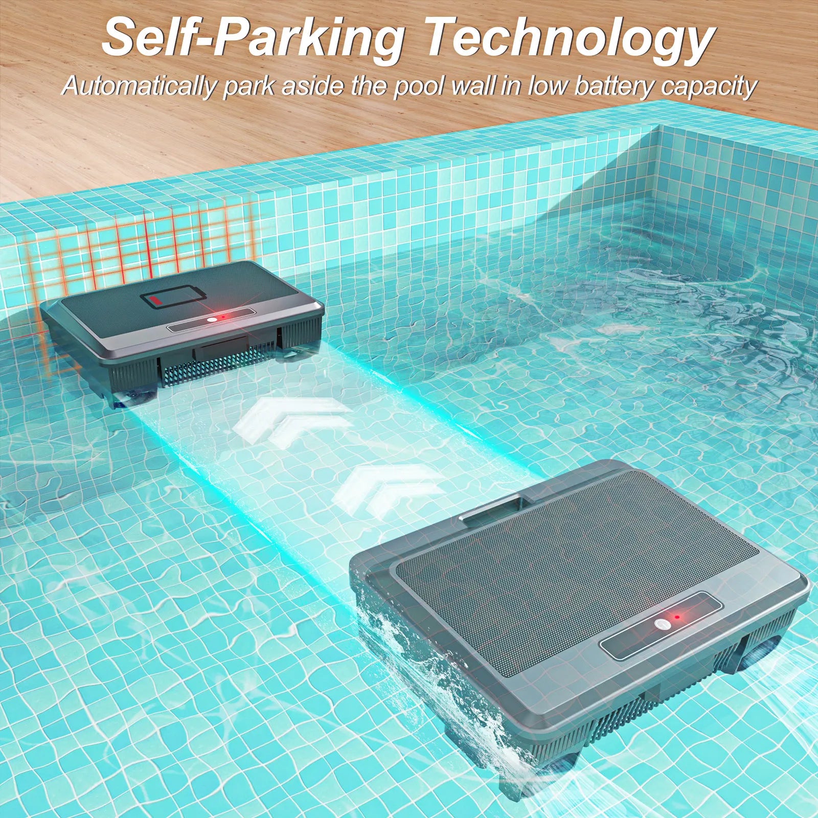 Robotic Solar Pool Cleaner  Vacuum with Remote Control