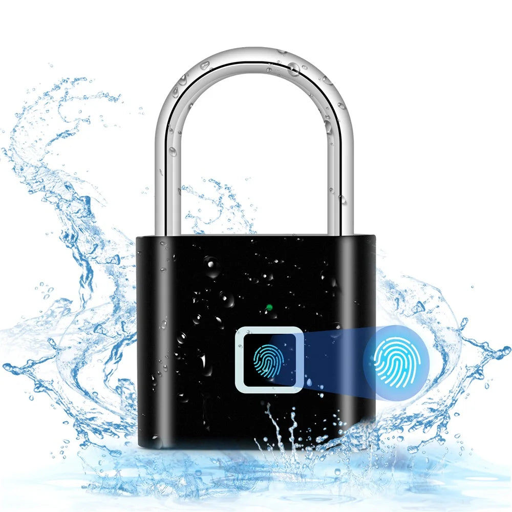 KERUI Keyless USB Charging Fingerprint Smart Waterproof Padlock