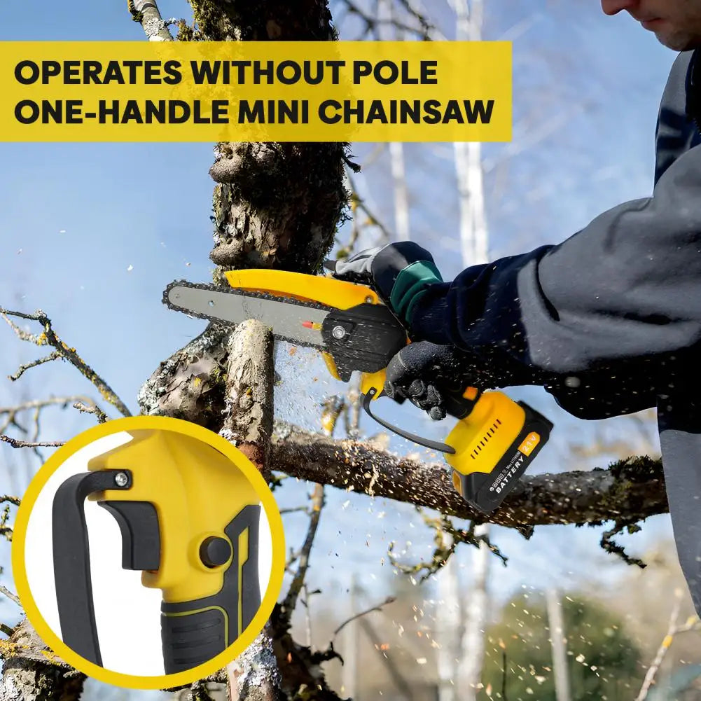 2 in 1 Cordless Pole Saw & Mini Chainsaw