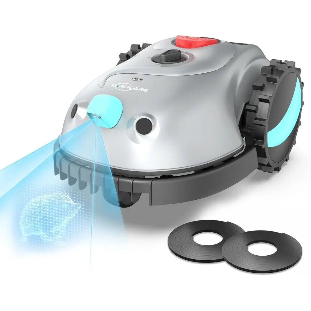 V100 Robot Lawn Mower with Navigation, Smart Obstacle Detection, Collision Sens, Adjustable Cutting Height, Low-Noise Operation—