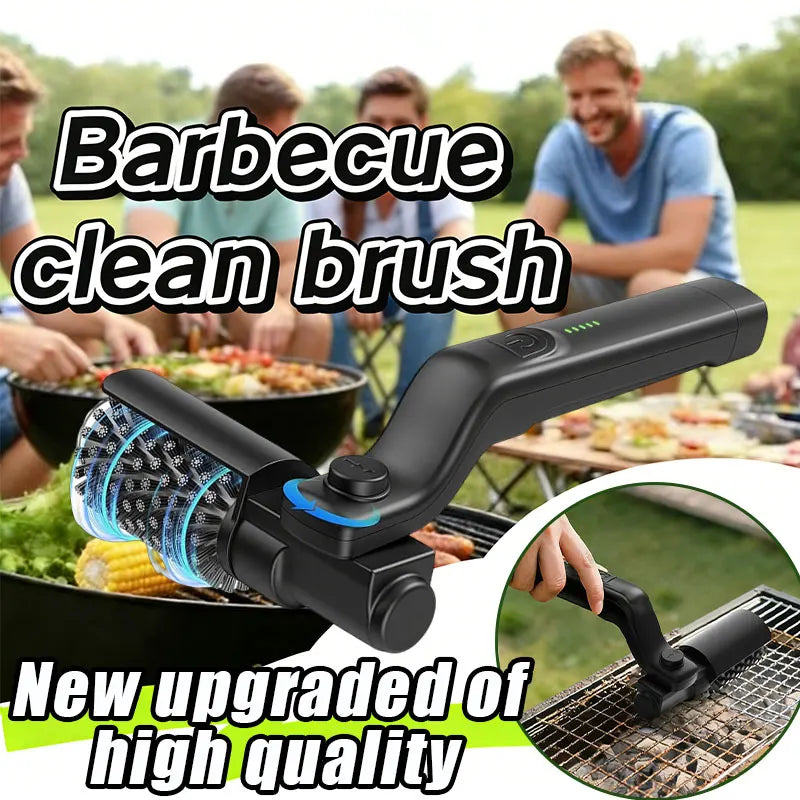 Electric BBQ Brush Clean Tool  for Cleaning Heavy oil Stains on Grill Grates