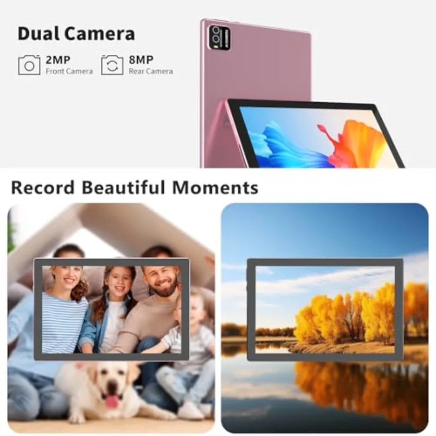 Android 15 tablet for productivity use aluminum alloy body silver 18GB RAM + 128GB ROM with 2TB expandable storage 2.0GHz quad-