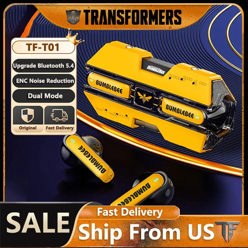 Gaming Earphones Transformers TF-T01   Bumble Bee