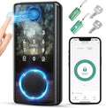 Fingerprint smart door lock with electronic keypad