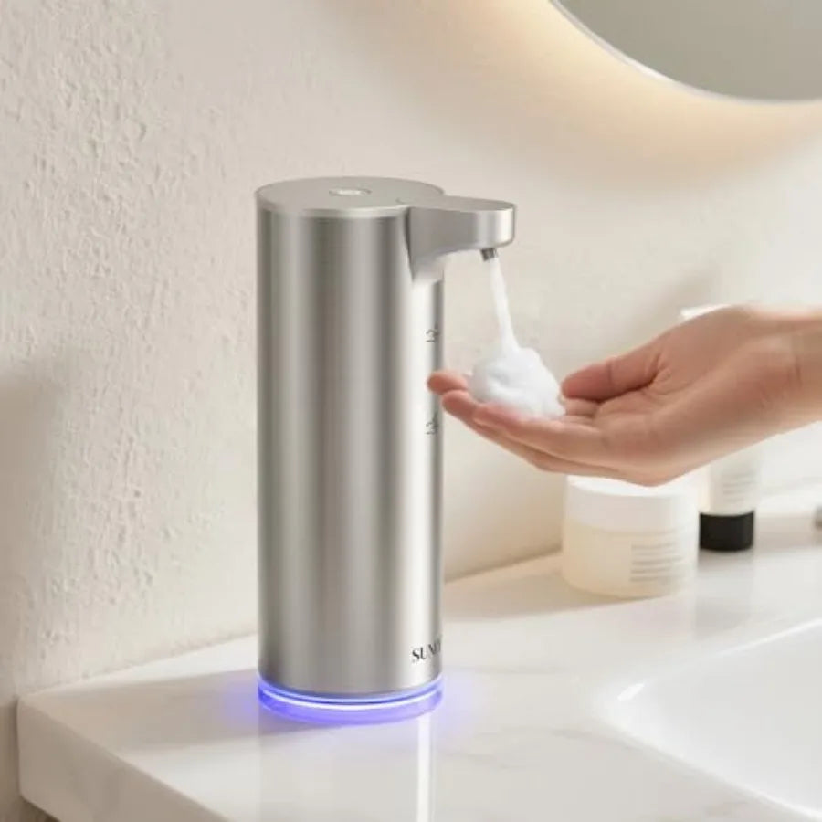 Automatic Touchless Foaming Soap Dispenser , USB-C Rechargeable, Smudge-Resistant
