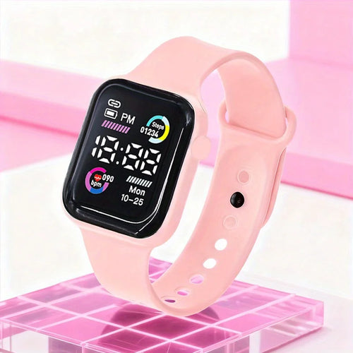 6-piece set of fashion electronic watch necklace earrings ring set